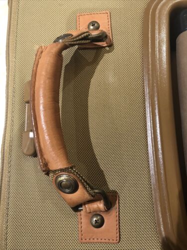 Luggage Replacement Parts Hartmann Leather Handle & Screws Only  8” Spread Used