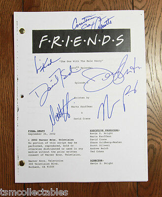 Friends Full Cast Signed Script Jennifer Aniston Courtney Cox Schwimmer