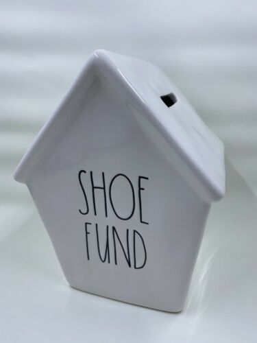 Rae Dunn ‘shoe Fund’ White Piggy Bank Birdhouse
