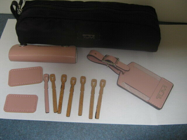 Tumi Accent Kit Purple  Lug Tag Zipper Pullmonopatch Handle Cover Are Pink