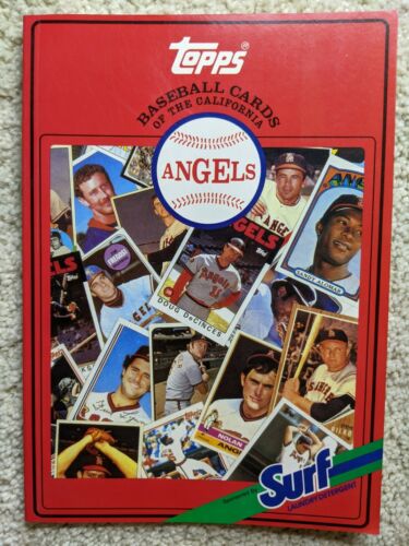 1987 Topps Baseball Surf Laundry Detergent California Angels Book (great Copy)