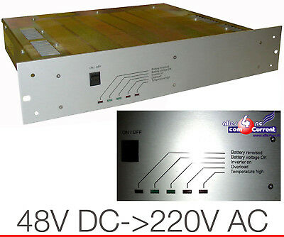 48v Dc > 220v Ac Voltage Converter 300 W Inverter Pwr Adapter 48volt > 8 21/32in