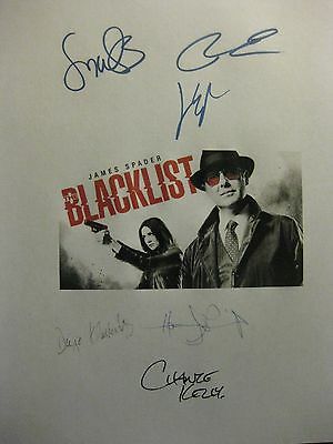 Blacklist Signed Tv Script X6 James Spader Boone Klattenhoff Eggold Lennix Repnt