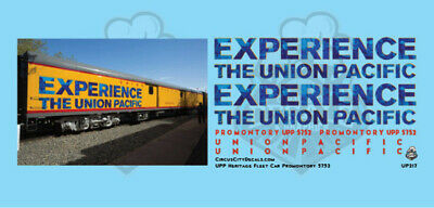 Union Pacific Promontory Experience Baggage Car Ho Decals Up Uprr Heritage Fleet