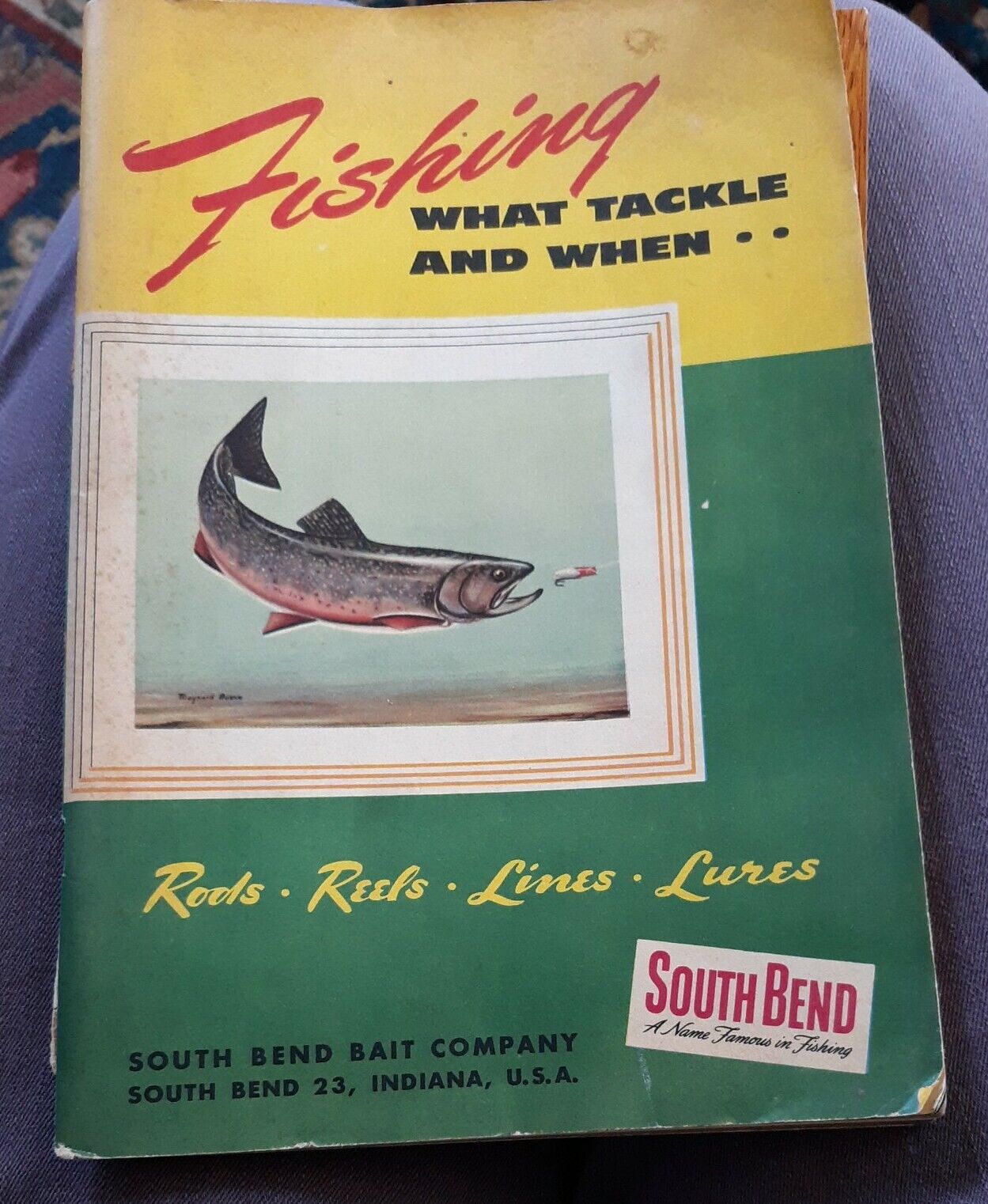 South Bend Bait Co Indiana Fishing Catalogue 1953 Rods Reels Lines Lures