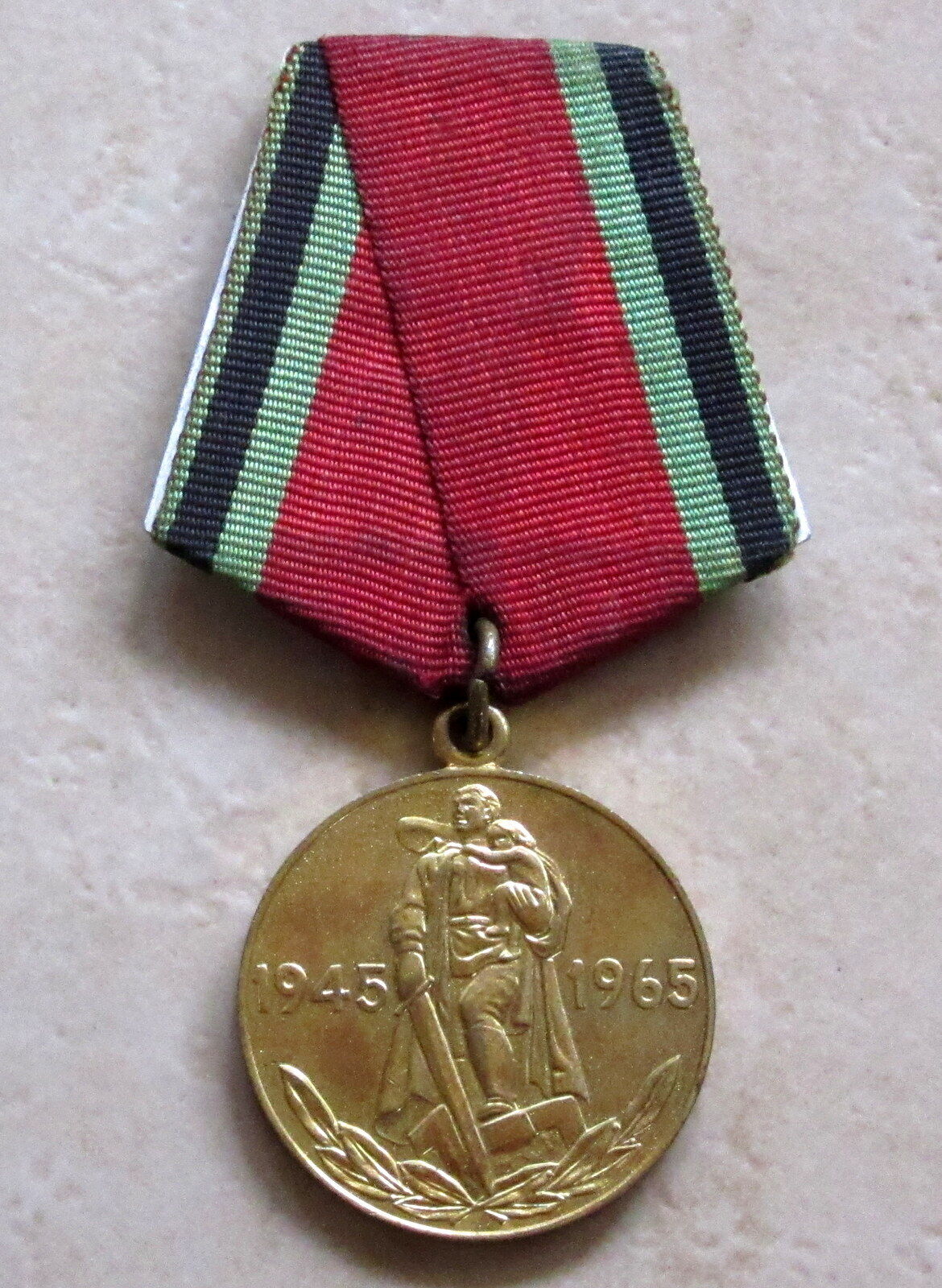 Russia Ussr Wwii Veteran Medal: 20 Years Victory Anniversary, 1945 - 1965