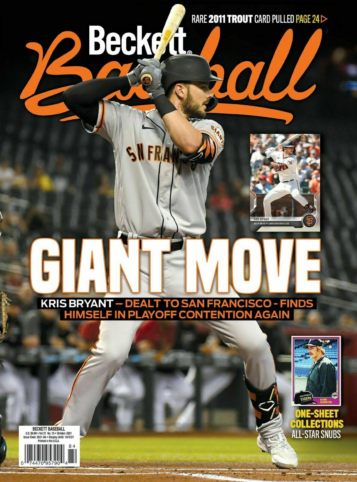 October 2021 Beckett Baseball Price Guide Kris Bryant Cover Ships Free In Box